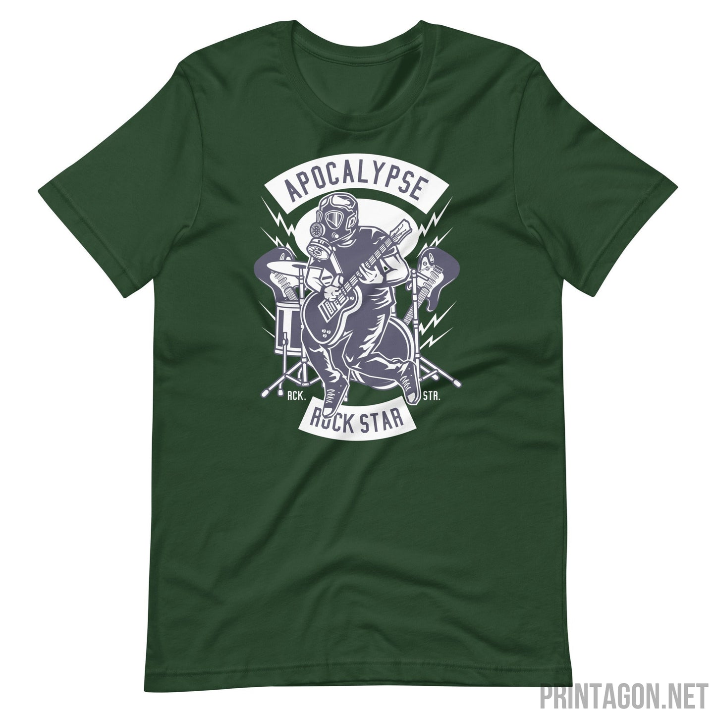 Printagon - Apocalypse Rock Star - T-shirt - Forest / S