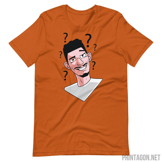 Printagon - Confused Man 003 - Unisex T-shirt - Autumn / S