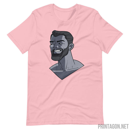 Printagon - Handsome Man 001 - Unisex T-shirt - Pink / S