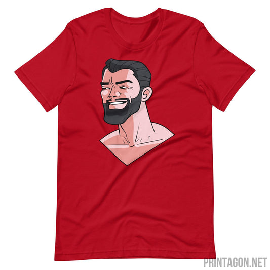 Printagon - Handsome Man 002 - Unisex t-shirt - Red / XS
