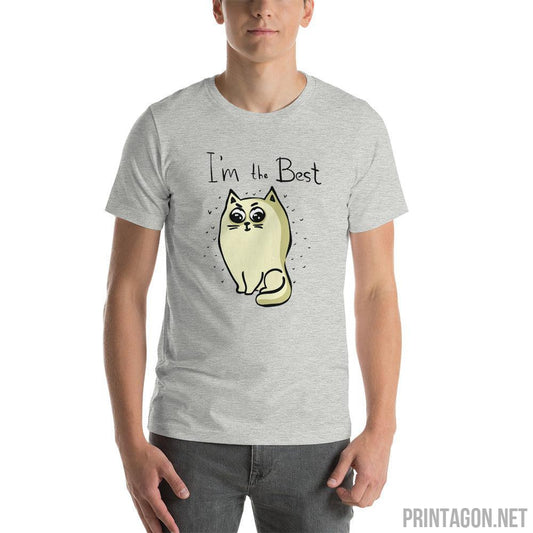 Printagon - I'm the Best Cat - Unisex T-shirt -