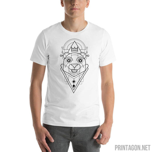 Printagon - Sacred Geometry Bear - Unisex T-shirt -