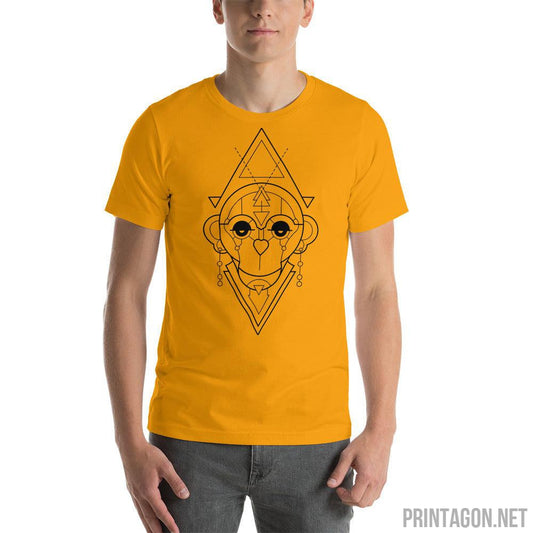 Printagon - Sacred Geometry Monkey - Unisex T-shirt -