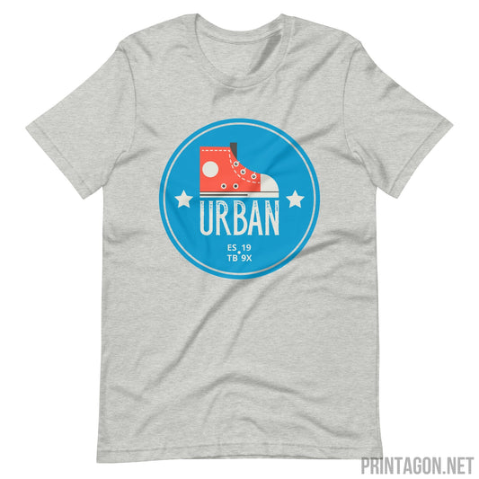Printagon - Urban boot T-shirt - Athletic Heather / XS