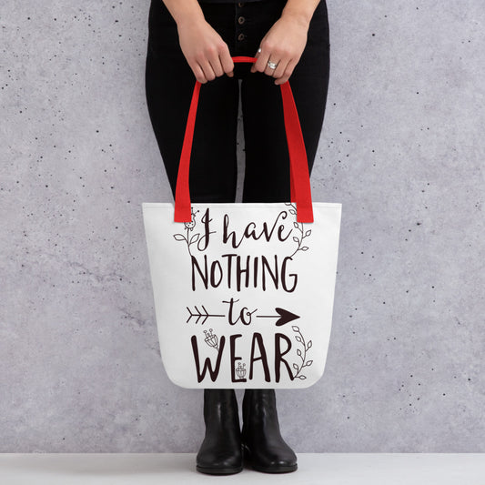 Printagon - I Have Nothing To Wear - All Over Print Tote Bag - Red
