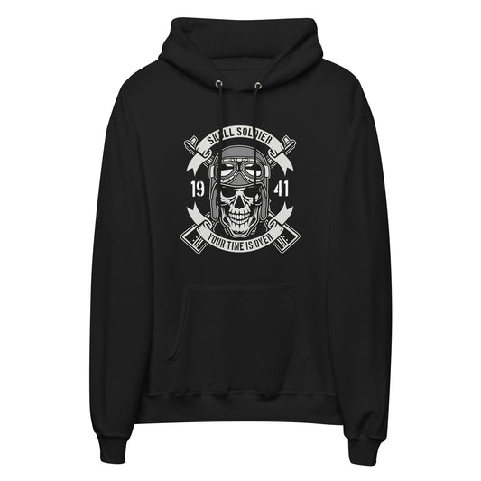 Printagon - Skull Soldier Time is Over - Unisex hoodie - Black / S