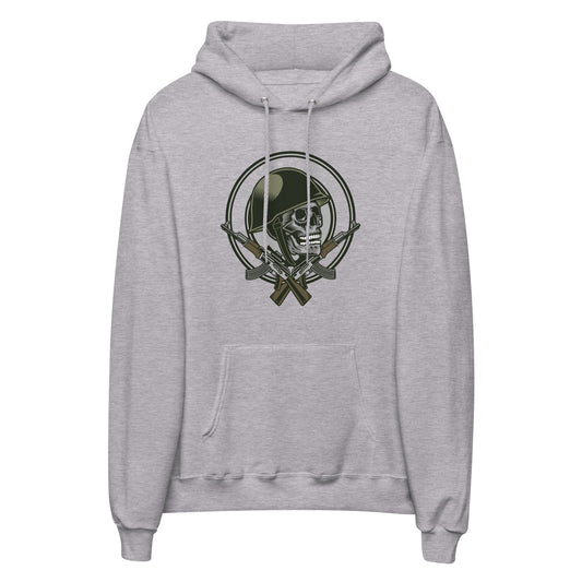 Printagon - Military Pride Skull - Unisex hoodie - Light Steel / S