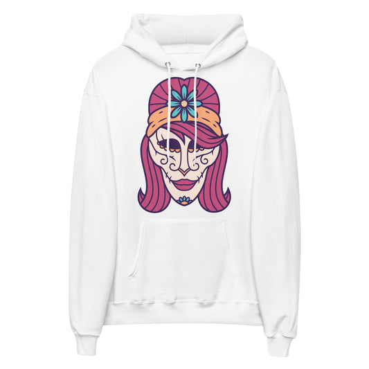 Printagon - Lady Skull 002 - Unisex hoodie - White / S
