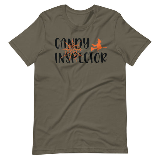 Printagon - Candy Inspector 001 - Unisex T-shirt - Army / S