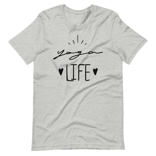 Yoga Life 002 - Unisex T-shirt - Athletic Heather / XS Printagon