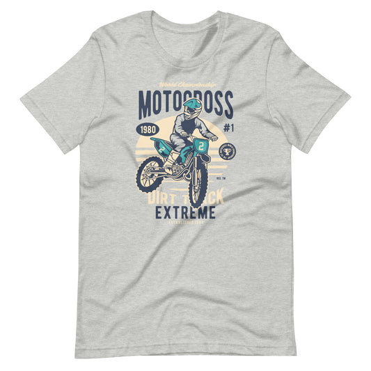 Printagon - Motocross Extreme 002 - T-shirt - Athletic Heather / XS