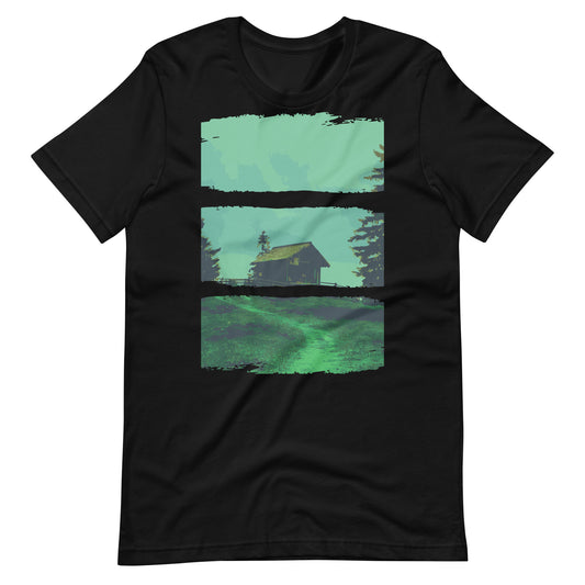 Printagon - Small House - T-shirt - Black / XS
