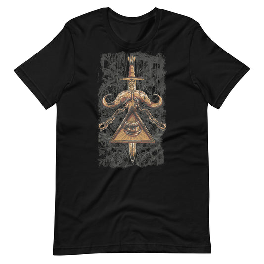 Printagon - Illuminati Sword - T-shirt - Black / XS