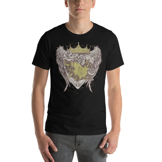Printagon - Roses with Crown and Wings - T-shirt -