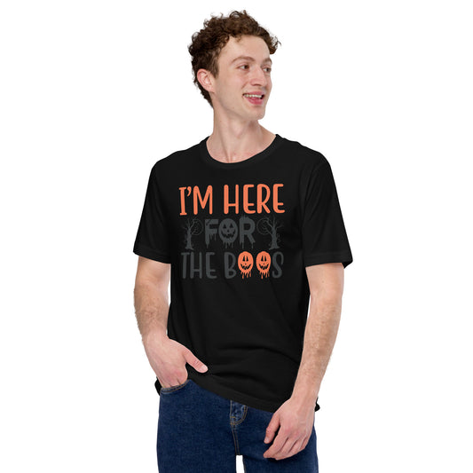 Printagon - I'm Here For The Boos - Unisex T-shirt -