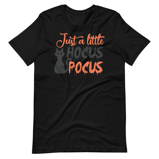 Printagon - Just a Little Hocus Pocus - Unisex T-shirt - Black / XS