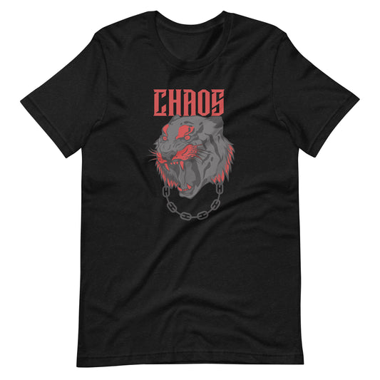 Printagon - Chros Lion - Unisex T-shirt - Black Heather / XS