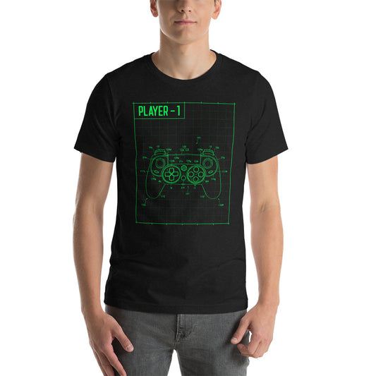 Player 1 Console 002 - Unisex T-shirt - Printagon