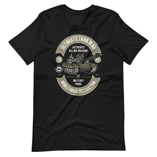 Printagon - Ultimate Tank War - T-shirt - Black Heather / XS