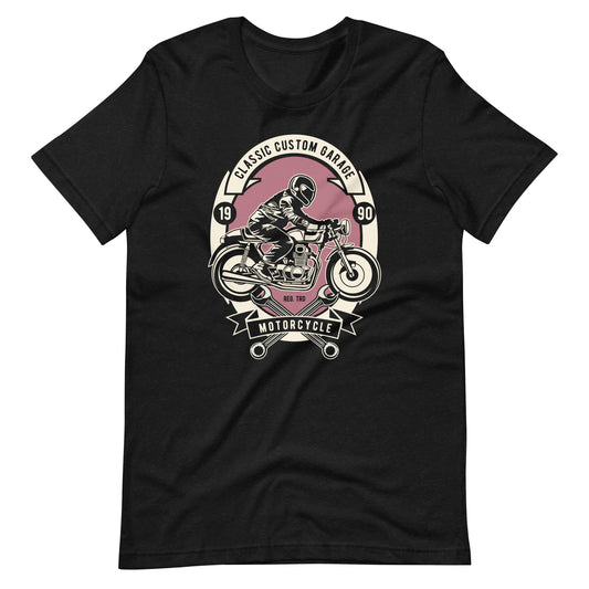 Printagon - Classic Custom Garage - T-shirt - Black Heather / XS