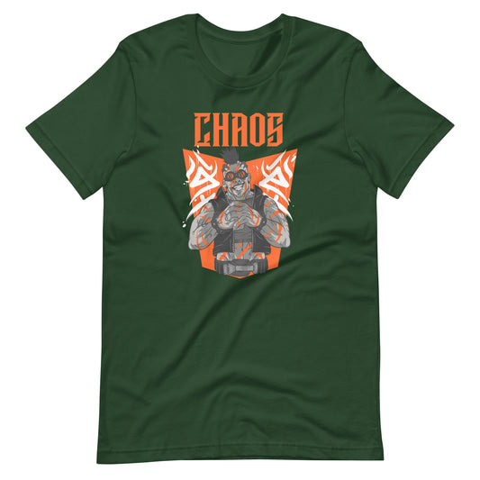 Printagon - Chaos Orange - Unisex T-shirt - Forest / S