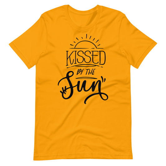 Printagon - Kissed By The Sun - Unisex T-shirt - Gold / S