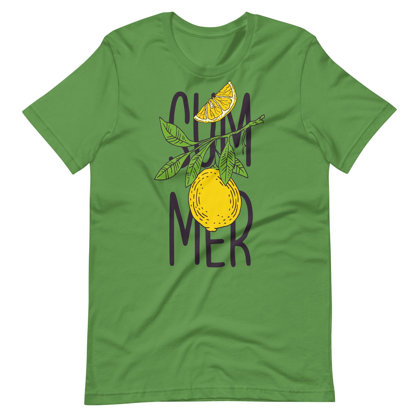 Printagon - Summer Lemon - Unisex T-shirt - Leaf / S