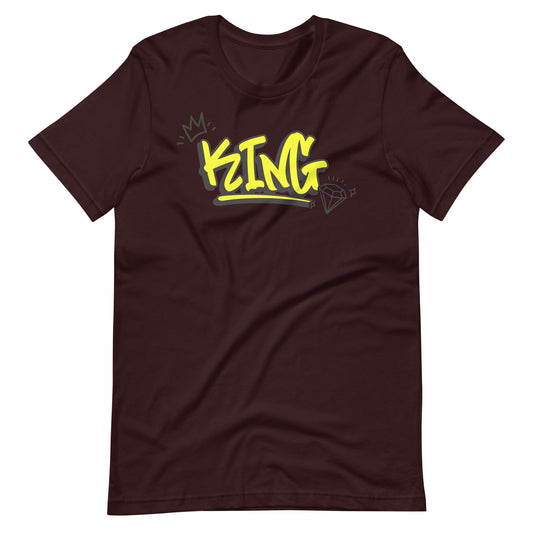 Printagon - King - Yellow Unisex t-shirt - Oxblood Black / S