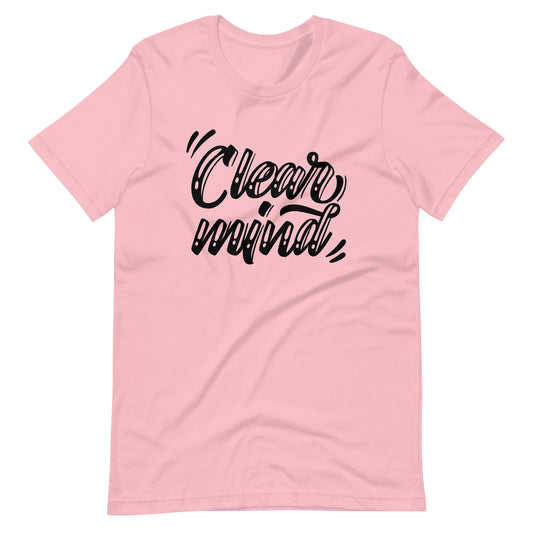 Printagon - Clear Mind - Unisex T-shirt - Pink / S