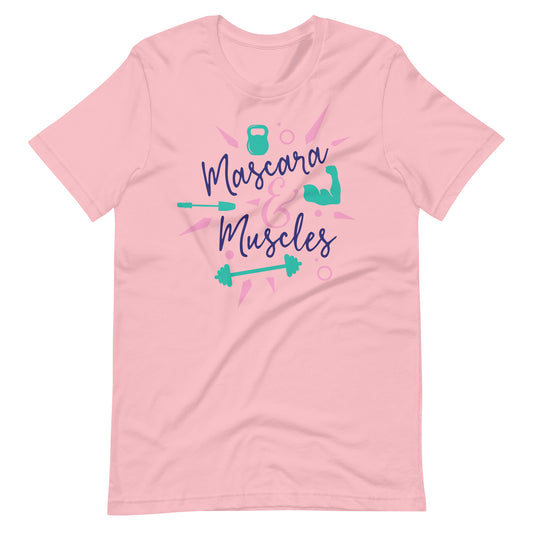 Printagon - Mascara & Muscles - T-shirt - Pink / S