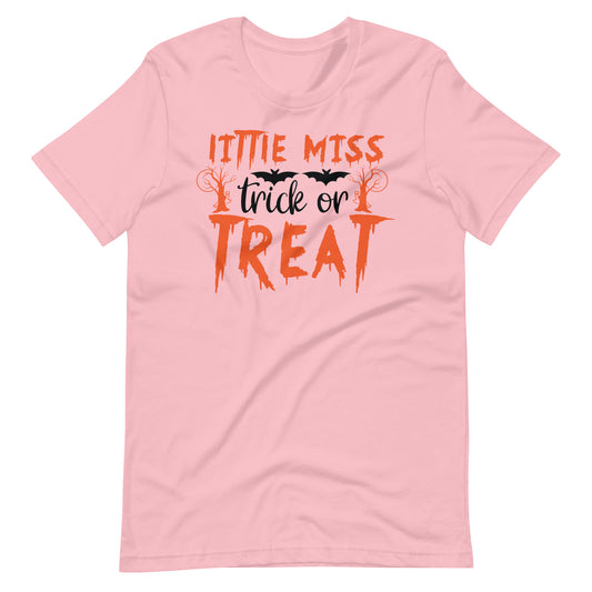 Printagon - Little Miss Trick or Treat - Unisex T-shirt - Pink / S