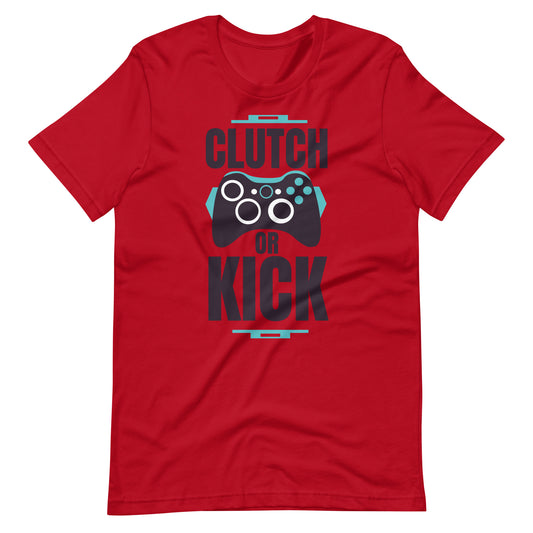 Printagon - Clutch Or Kick - Unisex T-shirt - Red / XS