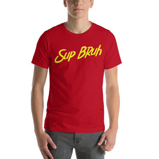 Sup Bruh - Yellow Unisex t-shirt - Printagon
