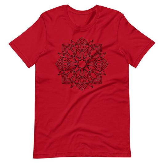 Printagon - Mandala 144 - T-shirt - Red / XS