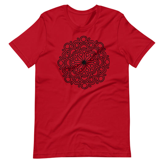 Printagon - Mandala 151 - T-shirt - Red / XS
