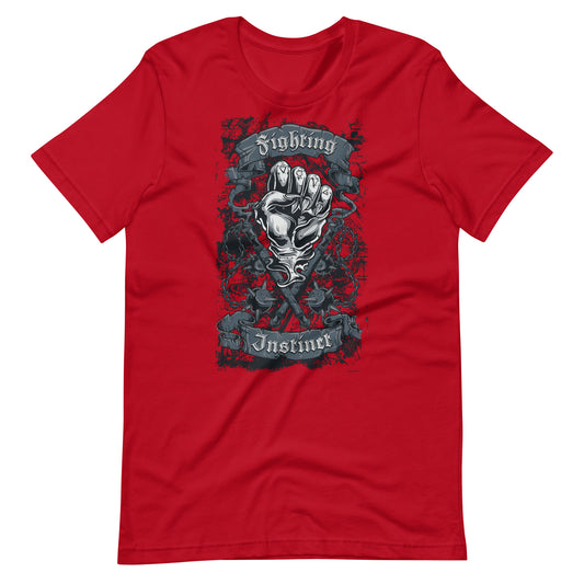 Printagon - Fighting Instinct - T-shirt - Red / XS