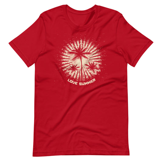 Printagon - Love Summer - Unisex T-shirt - Red / XS