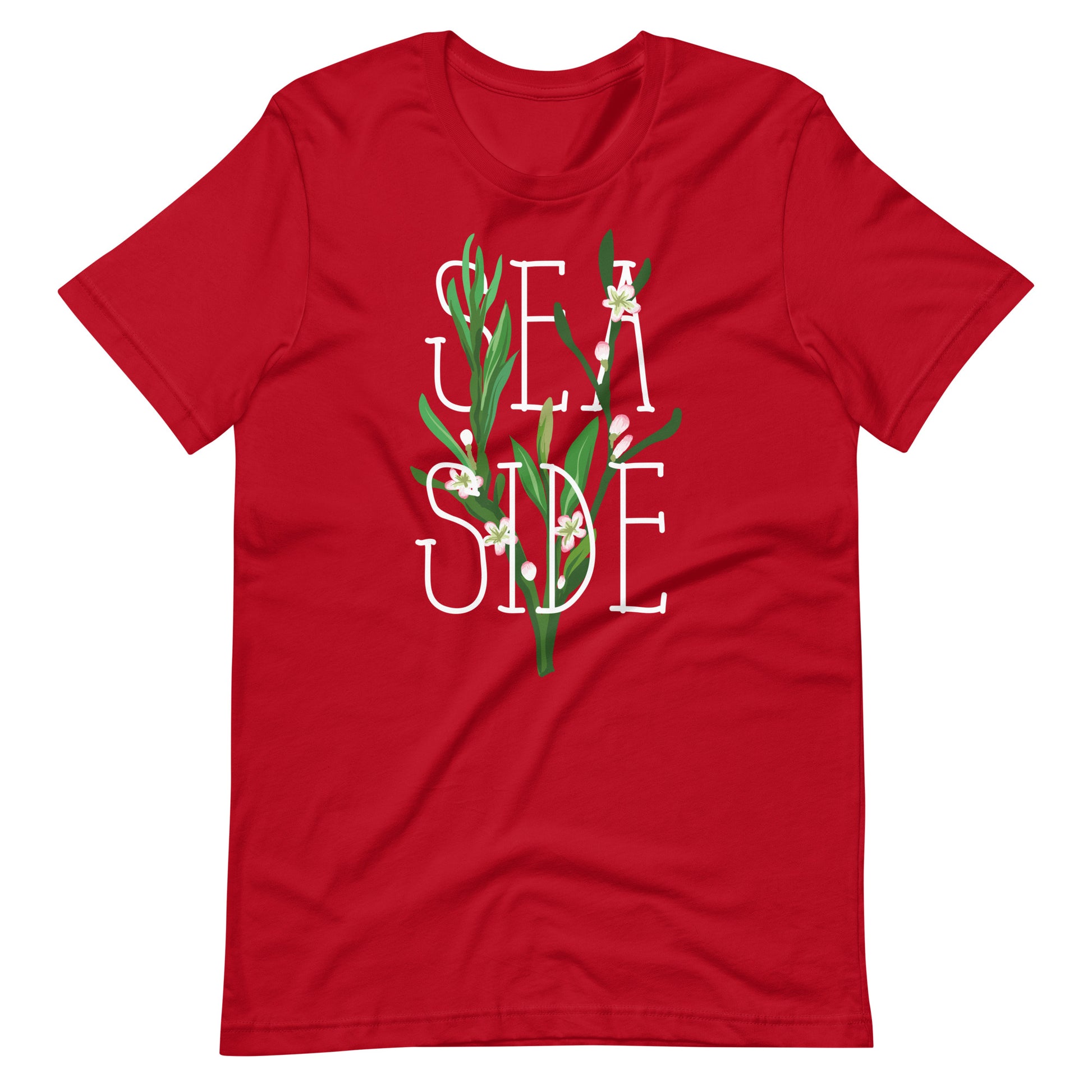 Printagon - Sea Side - Unisex T-shirt - Red / XS