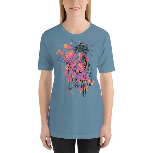 Swest Lady With Fan - Unisex T-shirt - Printagon