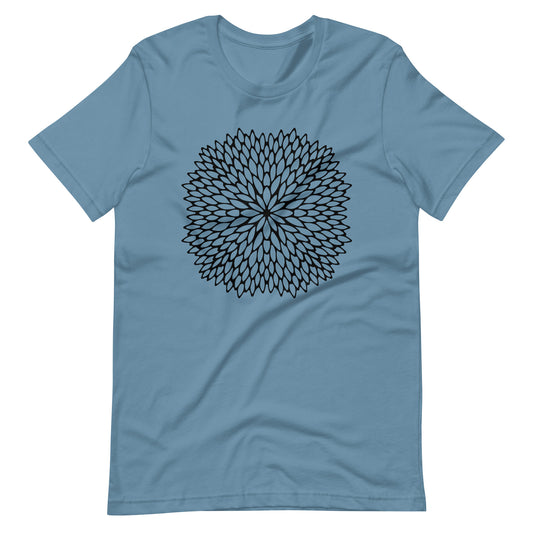 Printagon - Mandala 141 - T-shirt - Steel Blue / S