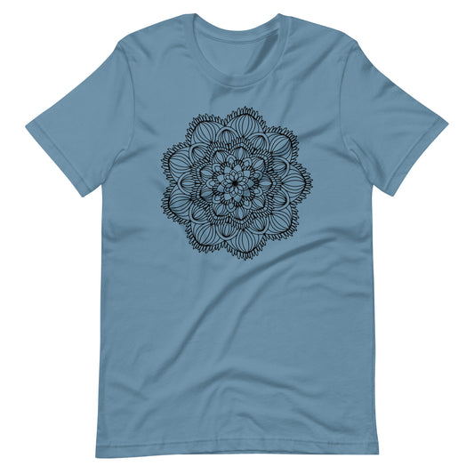 Printagon - Mandala 155 - T-shirt - Steel Blue / S