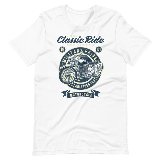 Printagon - 4 Speed Classic Ride - T-shirt - White / XS