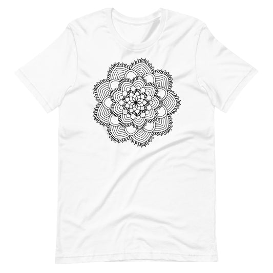 Printagon - Mandala 149 - T-shirt - White / XS