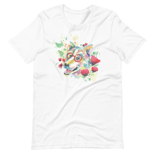 Printagon - Lovely Dog - Unisex T-shirt - White / XS