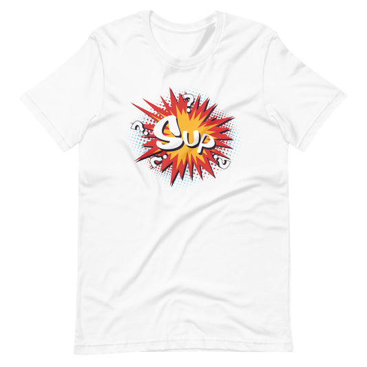 Printagon - Sup - Unisex T-shirt - White / XS