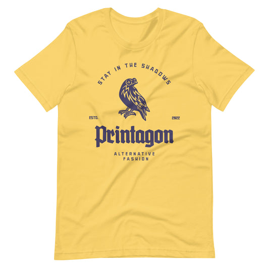 Printagon - Stay in The Shadows Unisex t-shirt - Yellow / S Printagon