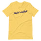 Printagon - Hard Worker - Blue Unisex t-shirt - Yellow / S