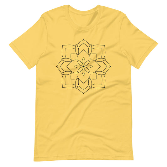 Printagon - Mandala 142 - T-shirt - Yellow / S