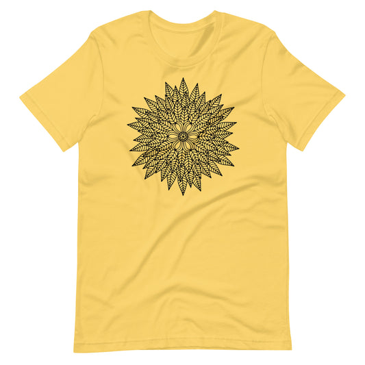 Printagon - Mandala 148 - T-shirt - Yellow / S