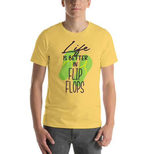 Printagon - Life Is Better In Flip Flops - Unisex T-shirt -